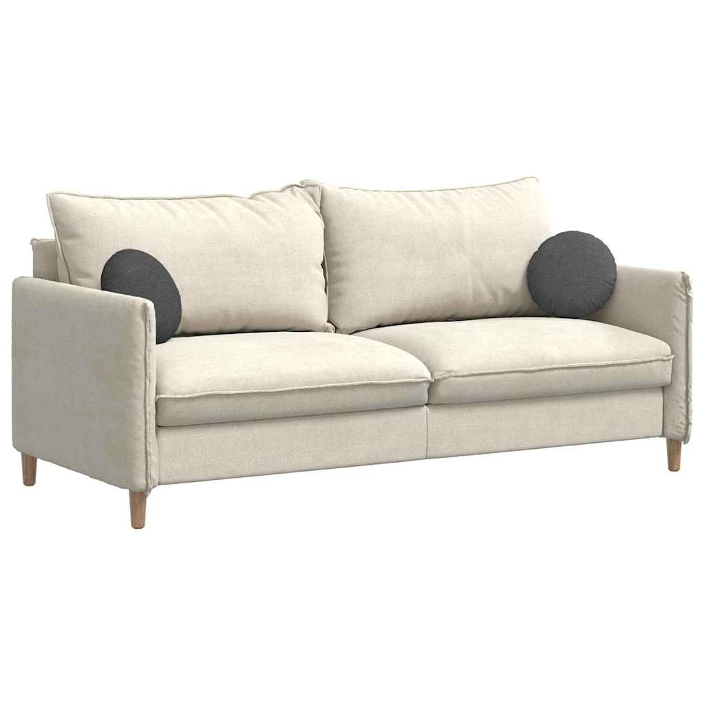 VidaXL Zitkussens 2 pcs Donkergrijs Ø 30 cm Katoen Stof