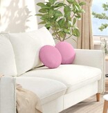 VidaXL Zitkussens 2 pcs Roze Ø30 x 13 cm Stof