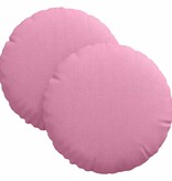 VidaXL Zitkussens 2 pcs Roze Ø30 x 13 cm Stof