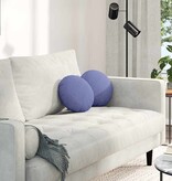 VidaXL Zitkussens 2 pcs Jeans Blauw Ø30 x 13 cm Stof