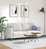 VidaXL Zitkussens 2 pcs Jeans Blauw Ø30 x 13 cm Stof