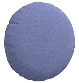 VidaXL Zitkussens 2 pcs Jeans Blauw Ø30 x 13 cm Stof