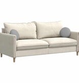 VidaXL Zitkussens 2 pcs Wolkengrijs Ø30 x 13 cm Stof