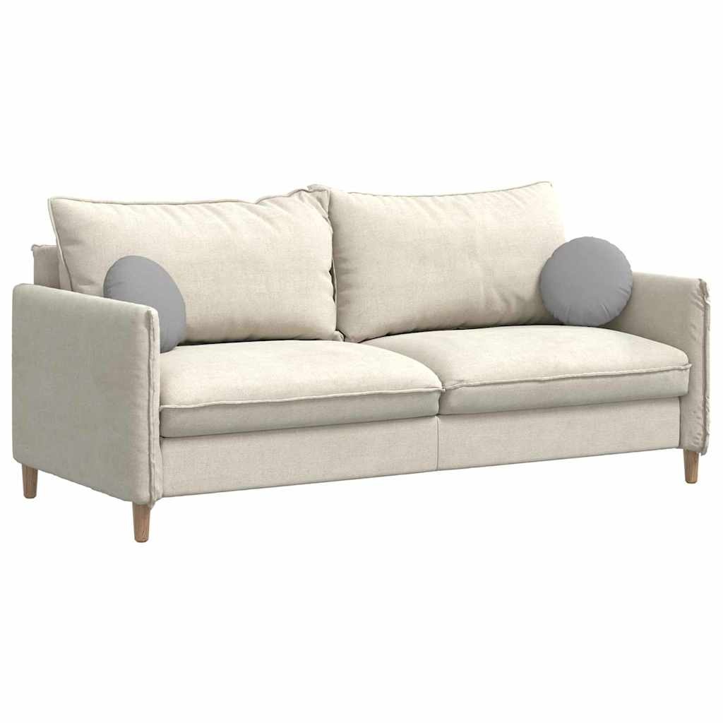 VidaXL Zitkussens 2 pcs Wolkengrijs Ø30 x 13 cm Stof