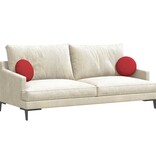 VidaXL Zitkussens 2 pcs Rood Ø30 x 13 cm Stof