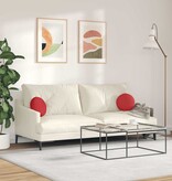 VidaXL Zitkussens 2 pcs Rood Ø30 x 13 cm Stof