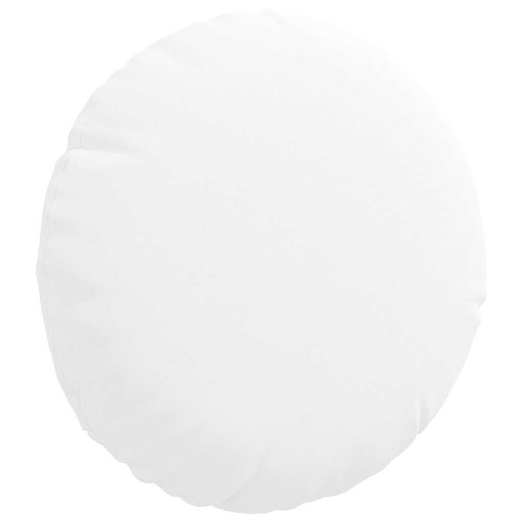 VidaXL Zitkussens 2 pcs Wit Ø30 x 13 cm Stof