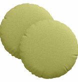 VidaXL Zitkussens 2 pcs Lichtgroen Ø30 x 13 cm Stof