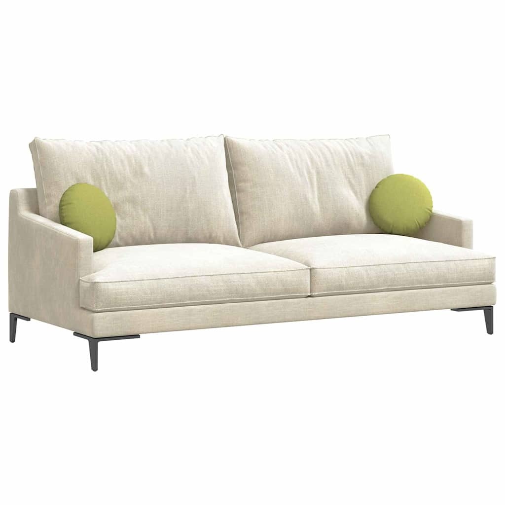 VidaXL Zitkussens 2 pcs Lichtgroen Ø30 x 13 cm Stof