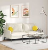 VidaXL Zitkussens 2 pcs Lichtgeel Ø30 x 13 cm Stof