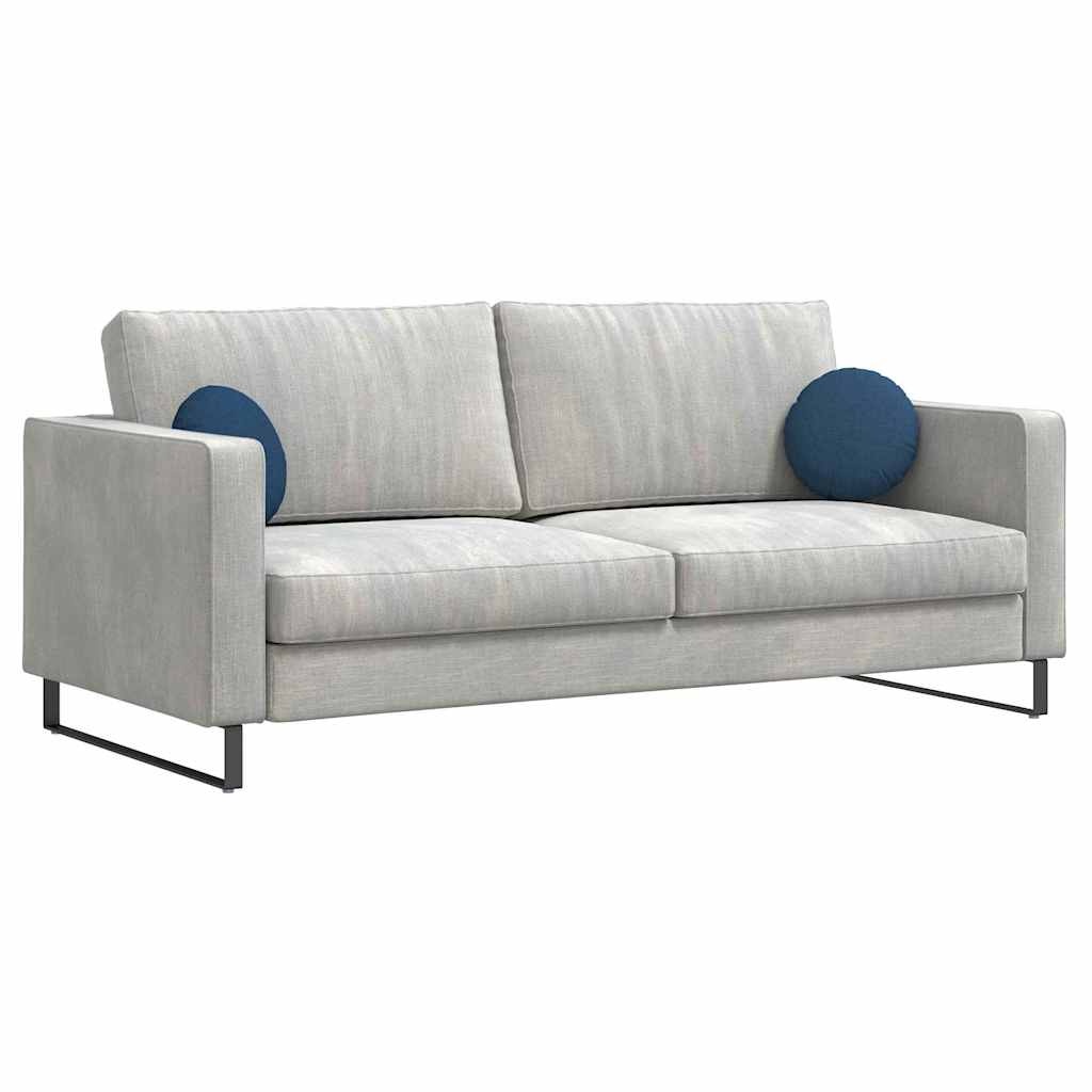 VidaXL Zitkussens 2 pcs Blauw Ø30 x 13 cm Stof