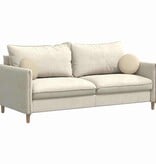 VidaXL Zitkussens 2 pcs Crème Ø30 x 13 cm Stof