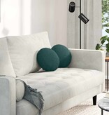 VidaXL Zitkussens 2 pcs Donkergroen Ø30 x 13 cm Stof