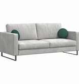 VidaXL Zitkussens 2 pcs Donkergroen Ø30 x 13 cm Stof