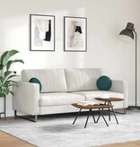 VidaXL Zitkussens 2 pcs Donkergroen Ø30 x 13 cm Stof