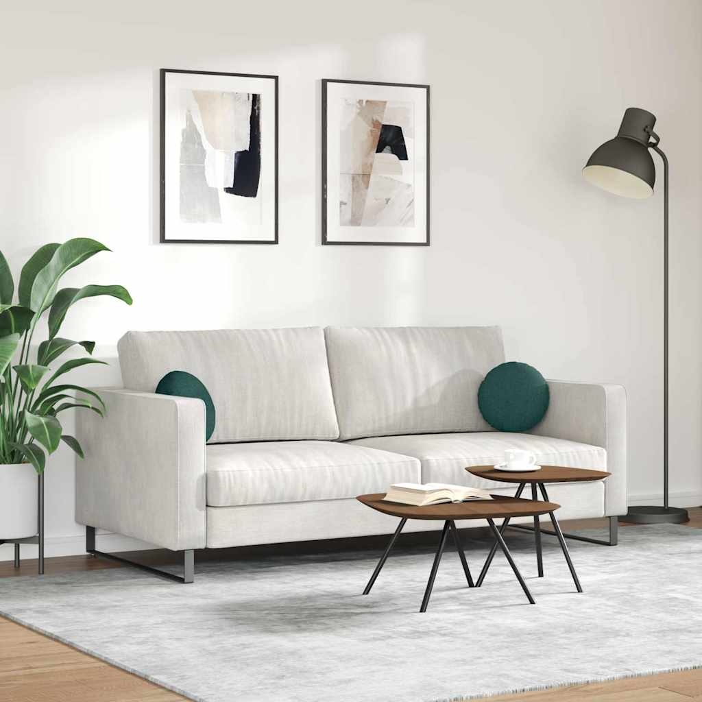 VidaXL Zitkussens 2 pcs Donkergroen Ø30 x 13 cm Stof