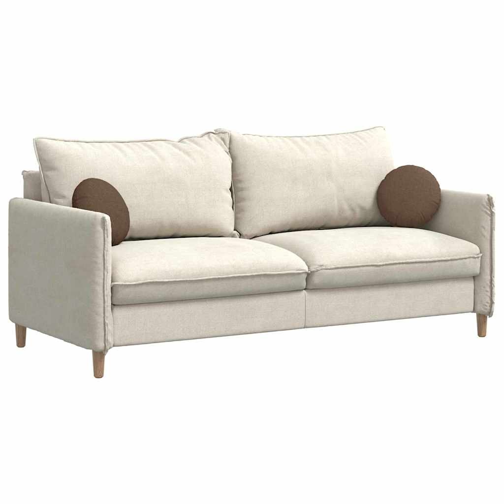 VidaXL Zitkussens 2 pcs Bruin Ø30 x 13 cm Stof