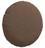 VidaXL Zitkussens 2 pcs Bruin Ø30 x 13 cm Stof