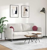 VidaXL Zitkussens 2 pcs Wijnrood Ø30 x 13 cm Stof