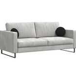 VidaXL Zitkussens 2 pcs Zwart Ø30 x 13 cm Stof