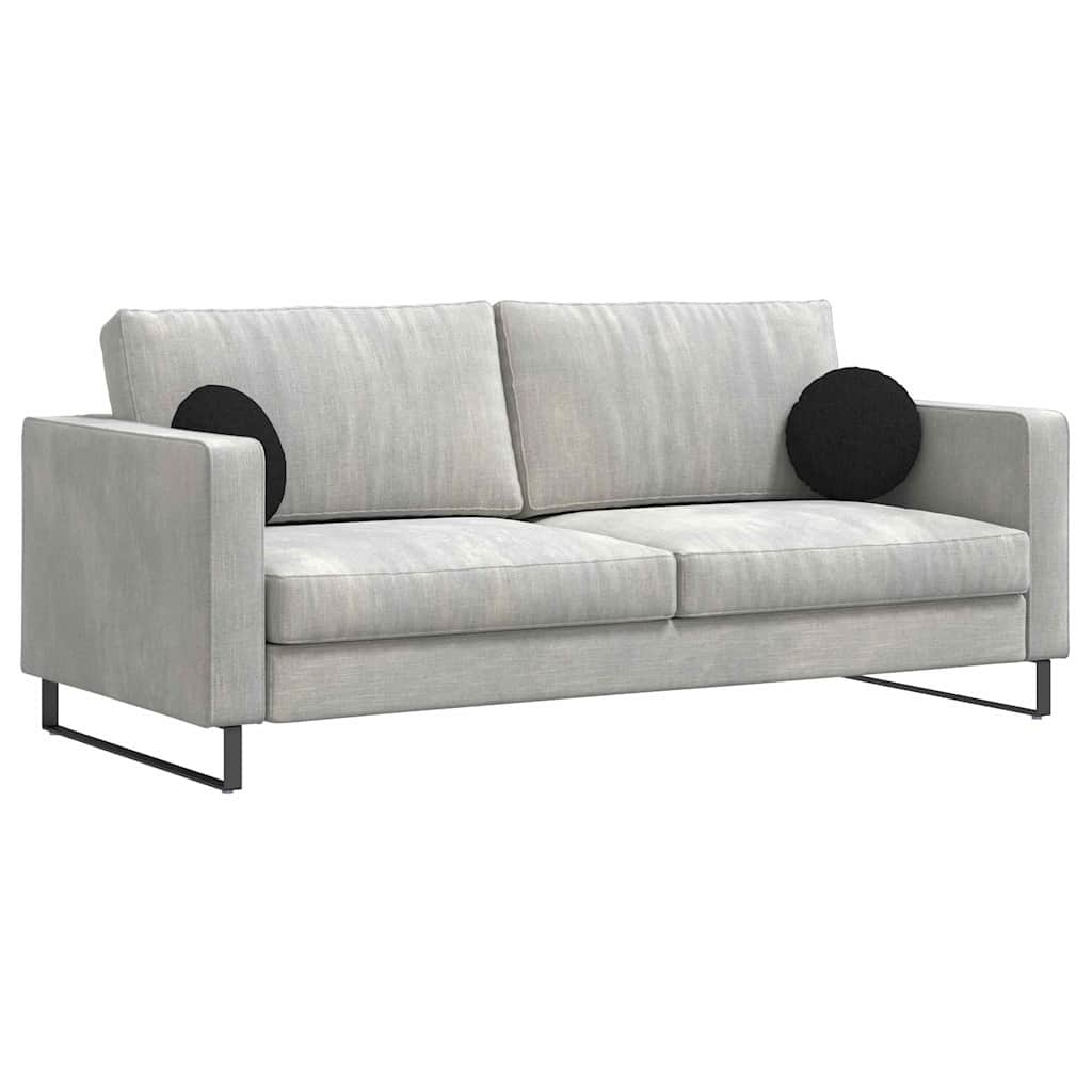 VidaXL Zitkussens 2 pcs Zwart Ø30 x 13 cm Stof