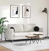 VidaXL Zitkussens 2 pcs Zwart Ø30 x 13 cm Stof