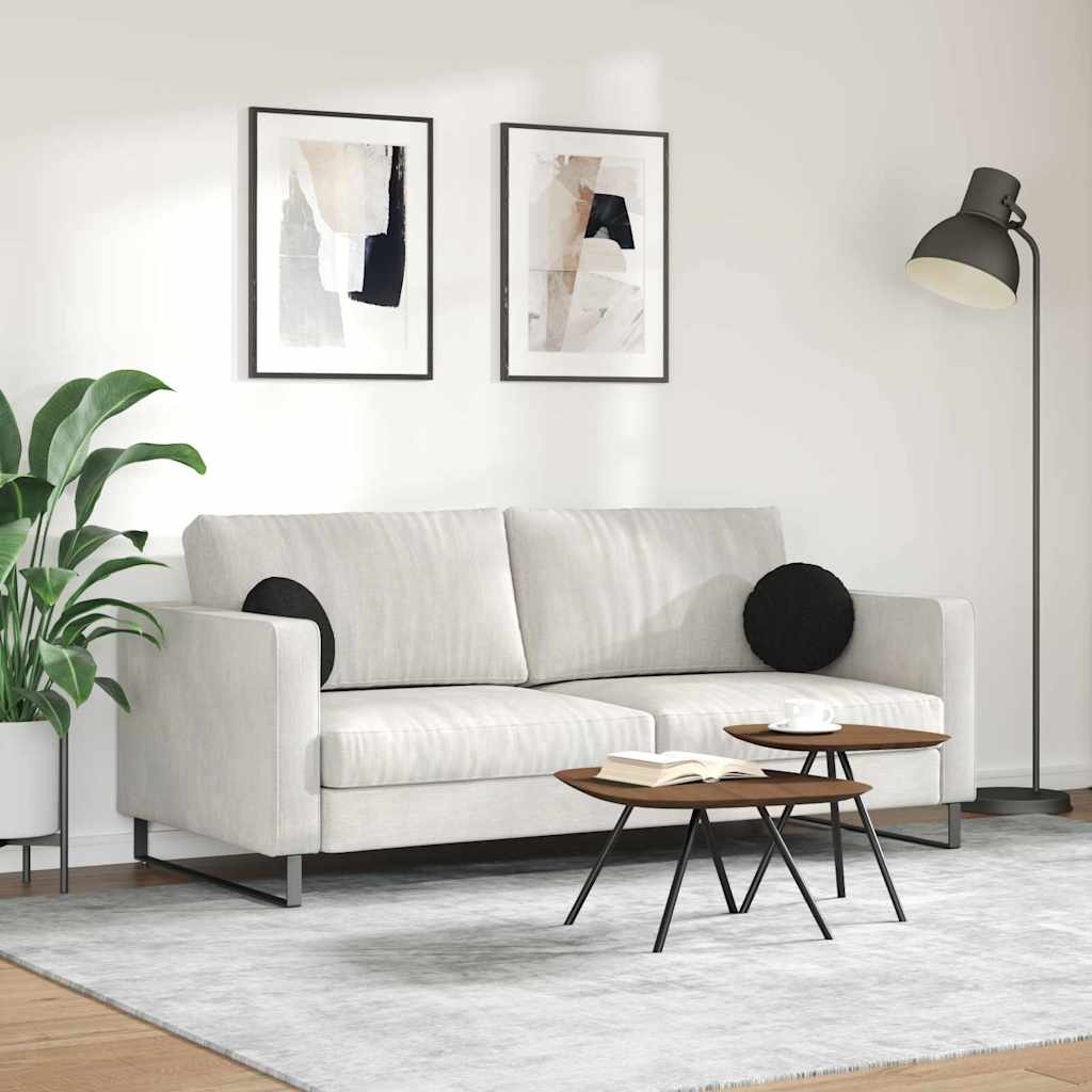 VidaXL Zitkussens 2 pcs Zwart Ø30 x 13 cm Stof