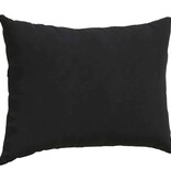 VidaXL Sofa Kussens 2 pcs Zwart 70 x 50 cm Katoen Stof