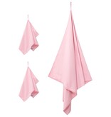 VidaXL Set van Sporthanddoeken 3 pcs Roze Polyester en Polyamide