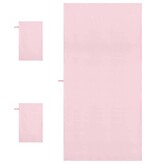 VidaXL Set van Sporthanddoeken 3 pcs Roze Polyester en Polyamide