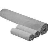 VidaXL Set van Sporthanddoeken 3 pcs Donkergrijs