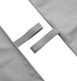 VidaXL Set van Sporthanddoeken 3 pcs Donkergrijs