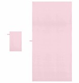 VidaXL Set van Sporthanddoeken 2 pcs Roze Stof