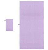 VidaXL Set van Sporthanddoeken 2 pcs Paars Stof
