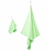 VidaXL Set van Sporthanddoeken 2 pcs Groen Stof