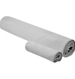 VidaXL Set van Sporthanddoeken 2 pcs Grijs Stof