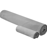 VidaXL Set van Sporthanddoeken 2 pcs Donkergrijs Stof