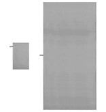 VidaXL Set van Sporthanddoeken 2 pcs Donkergrijs Stof