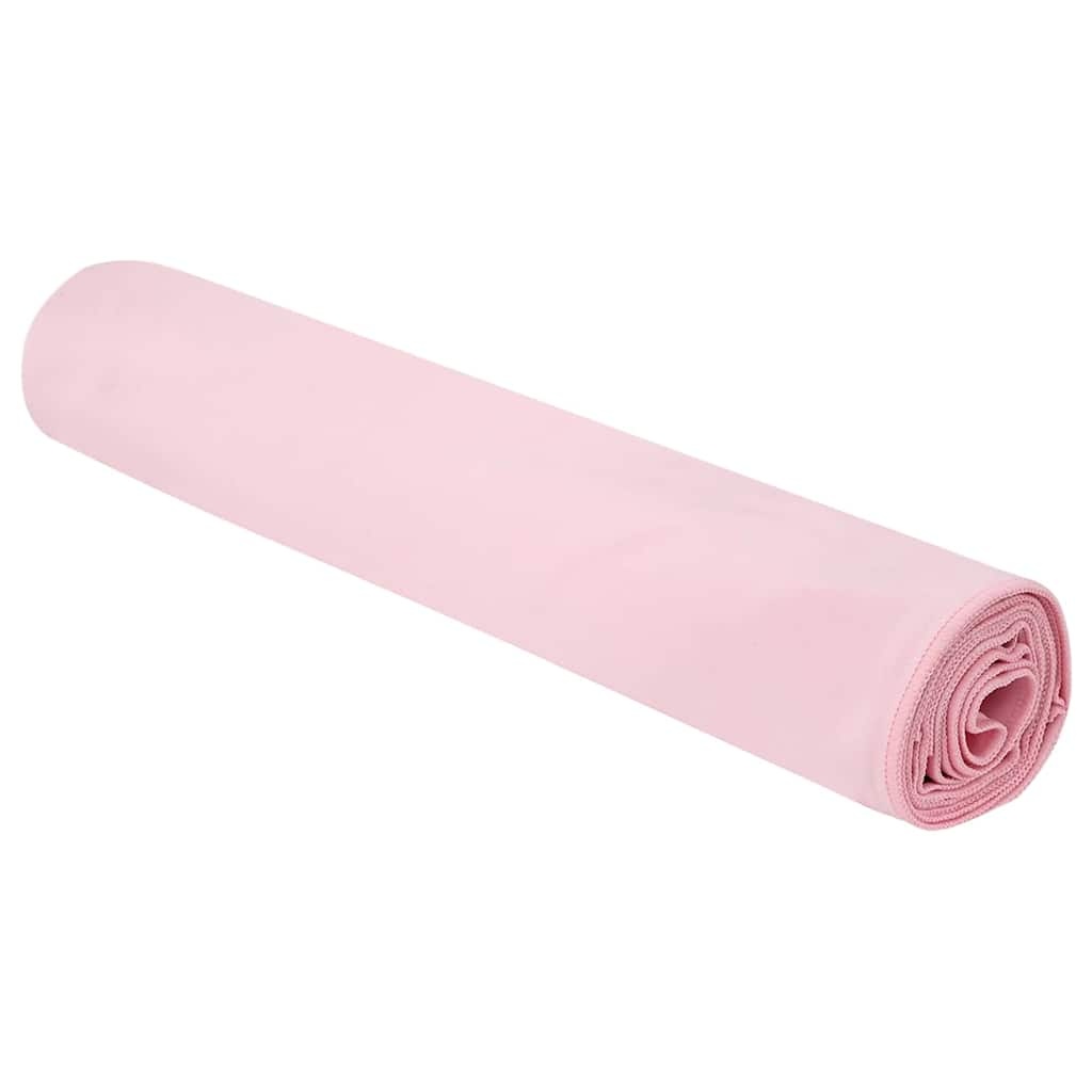 VidaXL Sporthanddoeken 2 pcs Roze 200 x 100 cm Polyester en polyamide