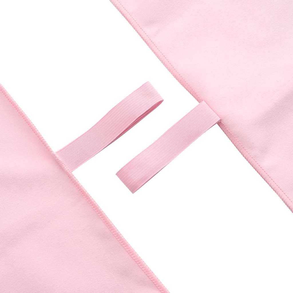 VidaXL Sporthanddoeken 2 pcs Roze 200 x 100 cm Polyester en polyamide