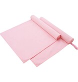 VidaXL Sporthanddoeken 2 pcs Roze 180 x 90 cm Polyester en polyamide