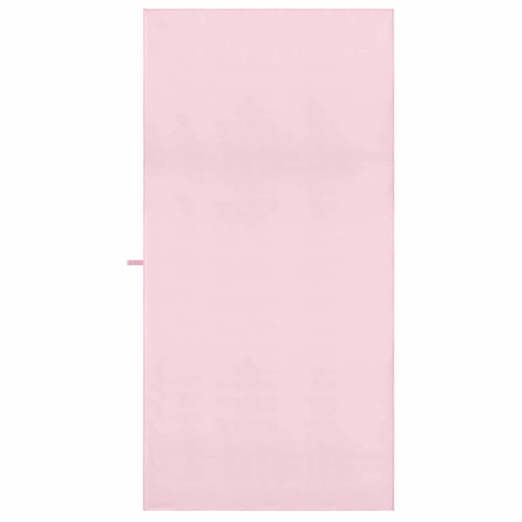VidaXL Sporthanddoeken 2 pcs Roze 180 x 90 cm Polyester en polyamide