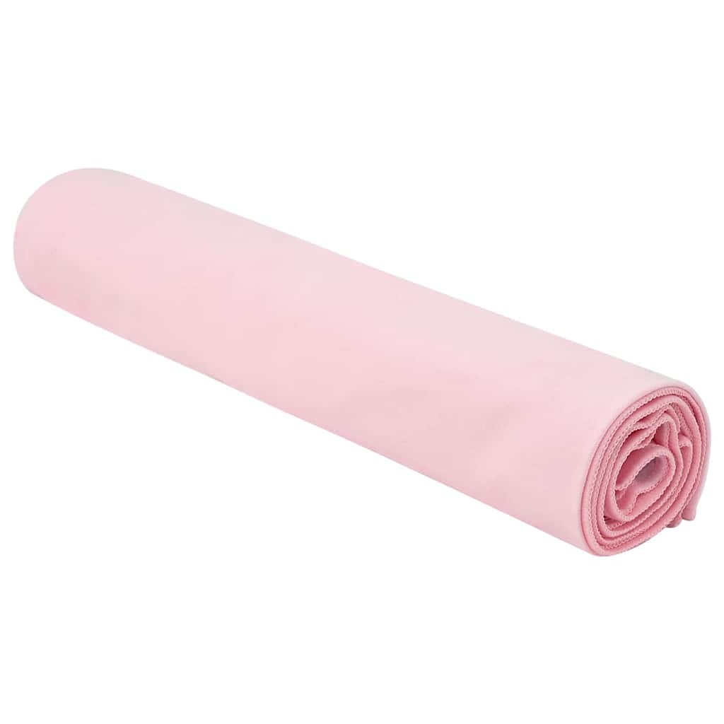 VidaXL Sporthanddoeken 2 pcs Roze 140 x 70 cm Polyester en polyamide
