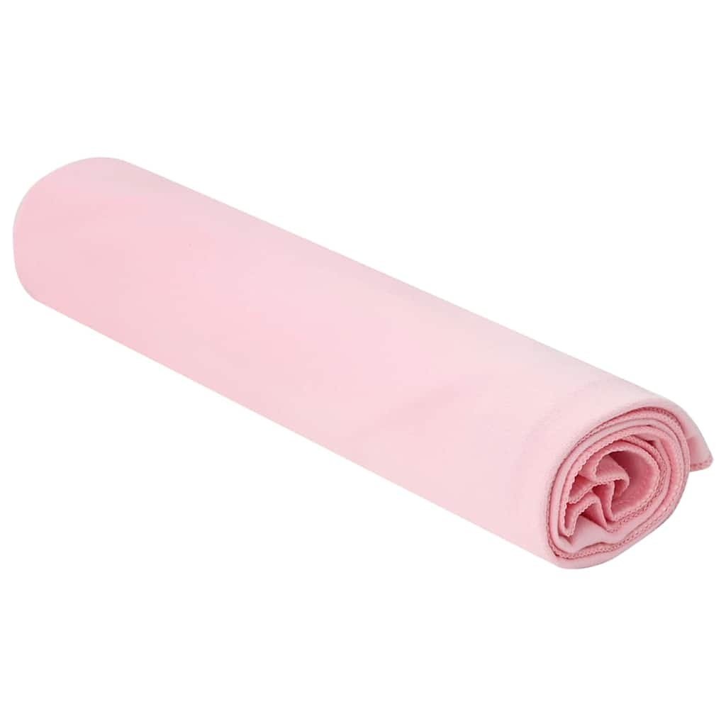 VidaXL Sporthanddoeken 2 pcs Roze 100 x 50 cm Polyester en polyamide