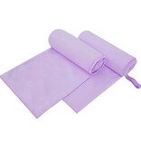 VidaXL Sporthanddoeken 2 pcs Paars 200 x 100 cm Polyester en polyamide