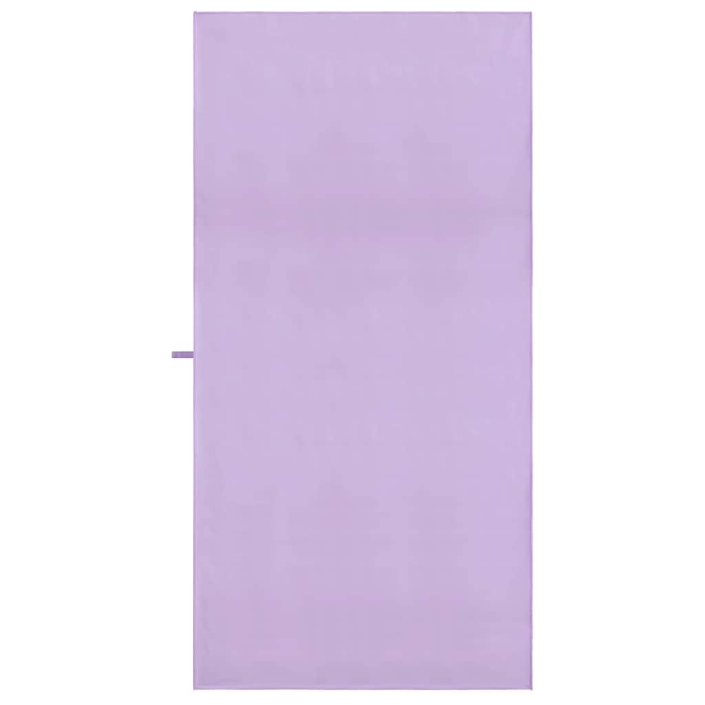 VidaXL Sporthanddoeken 2 pcs Paars 180 x 90 cm Polyester en polyamide