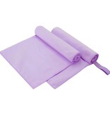 VidaXL Sporthanddoeken 2 pcs Paars 100 x 50 cm Polyester en polyamide