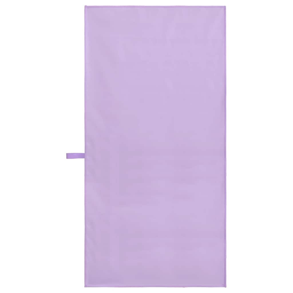VidaXL Sporthanddoeken 2 pcs Paars 100 x 50 cm Polyester en polyamide