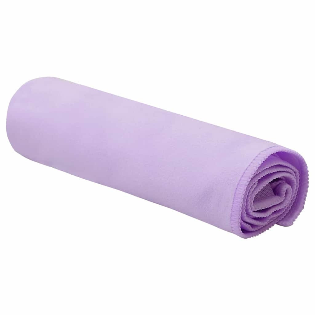 VidaXL Sporthanddoeken 2 pcs Paars 50 x 30 cm Polyester en polyamide