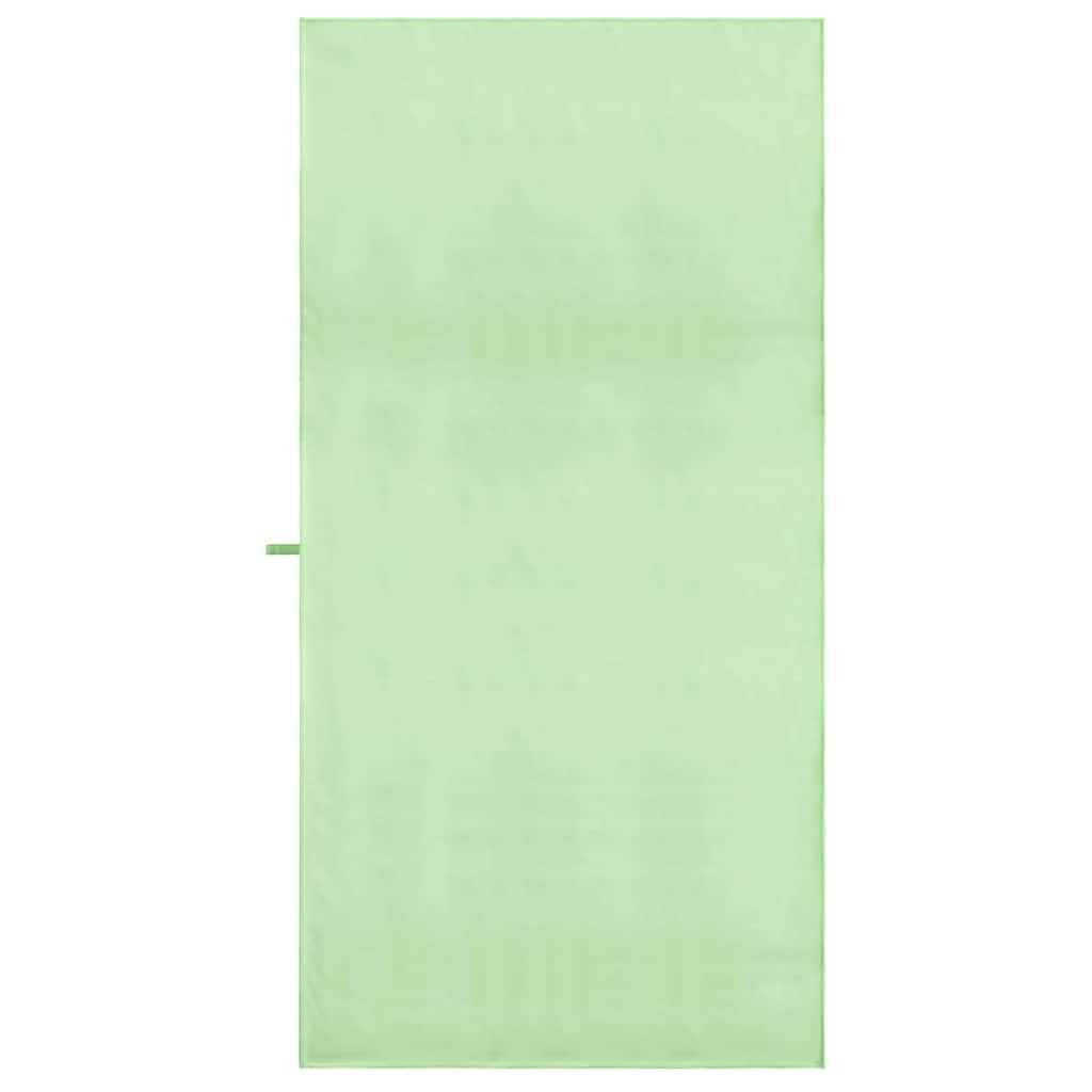 VidaXL Sporthanddoeken 2 pcs Groen 180 x 90 cm Polyester en polyamide